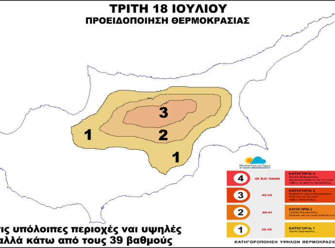 Ακάθεκτο συνεχίζει το κύμα ζέστης στην Κύπρο-Μας έρχεται πιο έντονο από τις 22 Ιουλίου!!